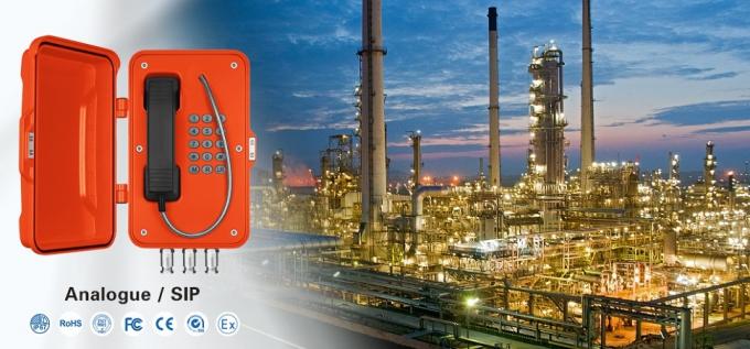 Telefone à prova de explosões industrial áspero para a central elétrica perigosa das áreas/