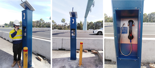 Últimas notícias da empresa sobre Telefone resistente do vândalo de JR208-FK instalado na estrada M4 em Austrália
