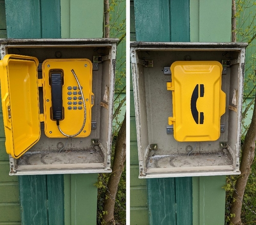 Últimas notícias da empresa sobre Projeto impermeável exterior francês do telefone da área cênico do parque
