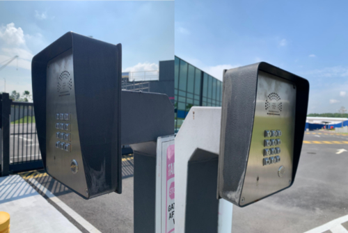 Últimas notícias da empresa sobre JR305-FK Intercom de Emergência Instalado com Sucesso nos Pontos de Acesso do Portão do Parque Industrial da Malásia
