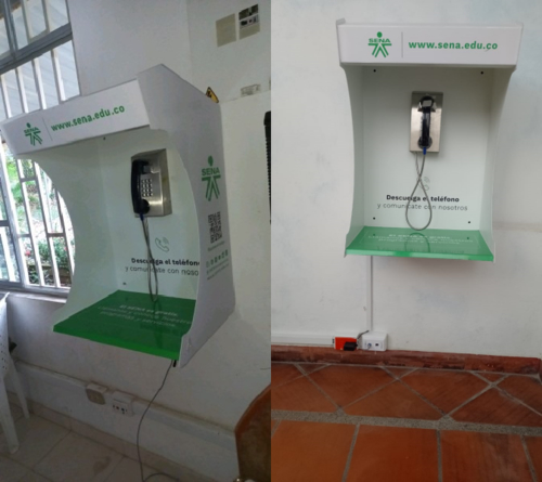 Últimas notícias da empresa sobre Comunicação inquebrável para escolas colombianas com telefone à prova de vandalismo JR201-FK-SIP