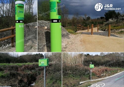 Últimos blogs da empresa sobre Solução de comunicação SOS verde personalizada implantada ao longo da calçada elevada no exterior para melhorar a segurança dos visitantes