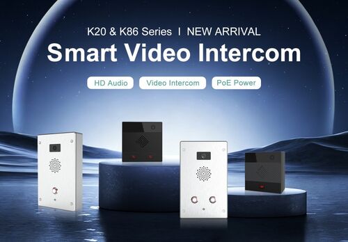 Últimos blogs da empresa sobre Lançamento de novo produto | Terminais de intercomunicação de vídeo IP K20 e K86 lançados oficialmente