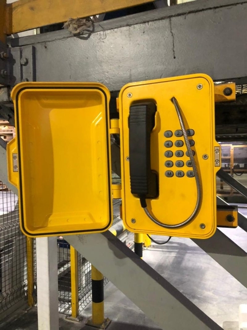 Últimas notícias da empresa sobre Telefone à prova de intempéries do JÚNIOR instalado no saudita industrial o parque