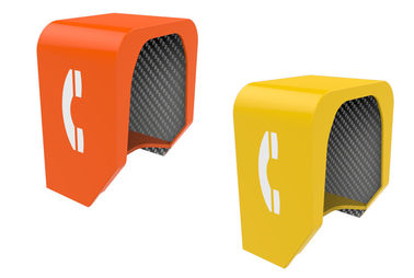 Impacto - cabine de telefone acústica resistente, anti cabine de telefone UV à prova de fogo da parede