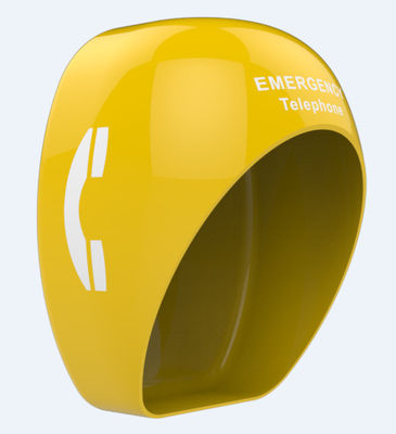 Bom preço. Cabine telefônica pública anti-vandalismo montada na parede, capuz de telefone à prova de poeira on-line