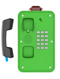 Bom preço. Telefone à prova de intempéries industrial verde, Intercomunicador à prova d'água para túnel / marinha on-line