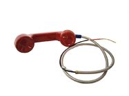 Industrial Telephone Spare Parts Red Rugged Handset with Armored Cord