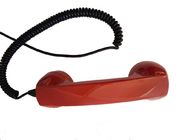 Anti Destructive PC / ABS Material Red Telephone Handset for Public Phone