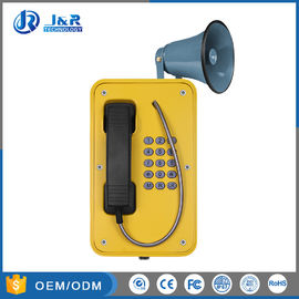 Bom preço. Telefone Industrial Amarelo à Prova de Intempéries, Instalação Simples, com Estrutura em Alumínio Fundido on-line