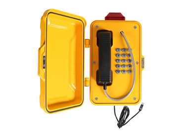 Bom preço. Telefone de emergência industrial à prova de intempéries, caixa de chamada de emergência IP66-IP67 com luz on-line