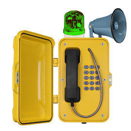 Bom preço. Telefones industriais impermeáveis do túnel de IP67 VoIP com chifre e baliza on-line