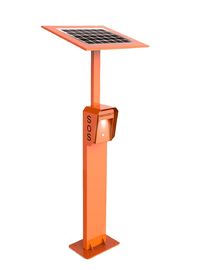 Bom preço. Caixa de chamadas de emergência SIP 3G/4G ao lado da estrada de aço laminado a frio IP65 com painel solar on-line