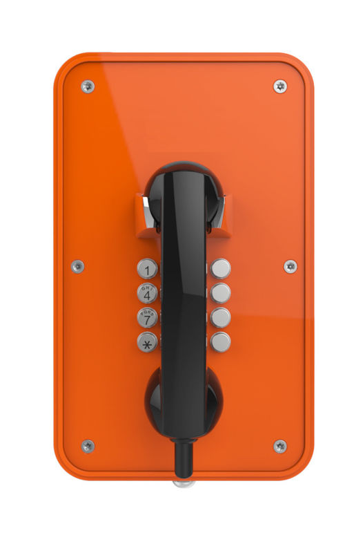 Vandal Resistant Industrial Analog Telephone / Analog Wall Phone With Metal Keypad