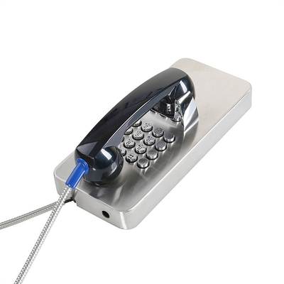 Bom preço. Telefone fixado na parede da cadeia do vândalo dos telefonemas de aço inoxidável da prisão anti on-line