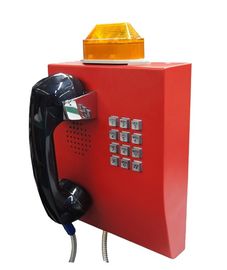 Bom preço. IP65 resistente a intempéries telefone com lâmpada intermitente, telefone anti-vândalo túnel on-line