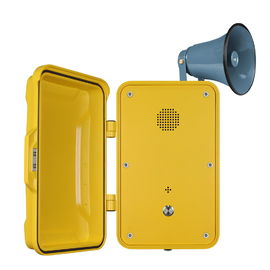 Impacto - telefone à prova de intempéries industrial resistente equipado com o chifre e a lâmpada