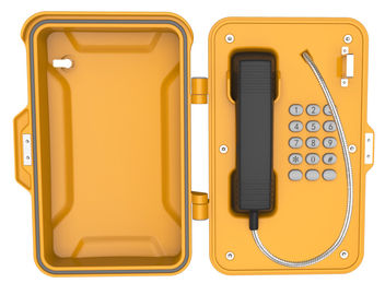 Telefone à prova de intempéries industrial Dustproof, caixa industrial do telefone da parede da emergência Lockable