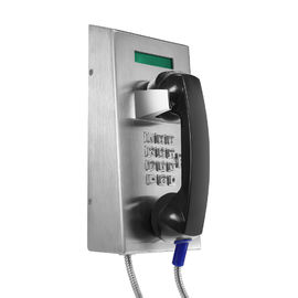 Anti telefone de abrigo de aço inoxidável da prisão do SORVO do vândalo com exposição do LCD