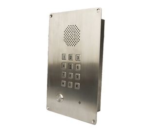 O resplendor montou o intercomunicador análogo da porta, telefone áspero do quarto desinfetado