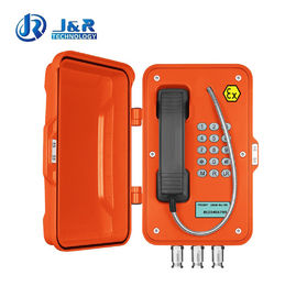 Telefone à prova de explosões industrial de VoIP com exposição do LCD para o óleo - posto de gasolina