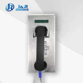 Telefone resistente da prisão do SORVO do vândalo, telefone de aço da cadeia com exposição do LCD