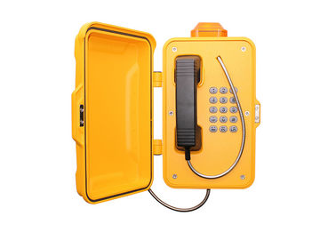 Telefone resistente da tampa da porta com o botão de aço inoxidável resistente do vândalo