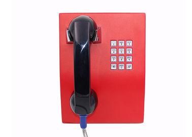 Telefone completo da prisão da cortesia do teclado numérico, telefones fixados na parede exteriores impermeáveis