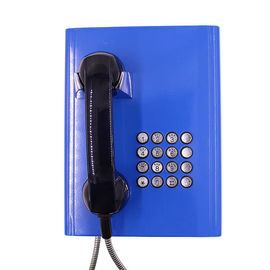 Bom preço. Telefone Vandalizado com Teclado Completo, Cor Azul, com Corpo Robusto em Aço Laminado a Frio on-line