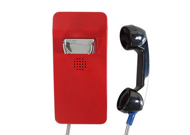 A mesa resistente do telefone do vândalo vermelho que monta o sorvo de Ip66 G/M Waterproof 2 anos de garantia