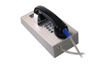 Telefone áspero da prisão de Teleaid do telefone da prova do vândalo da emergência da cadeia com LCD