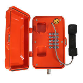Parede/coluna que monta o telefone à prova de explosões