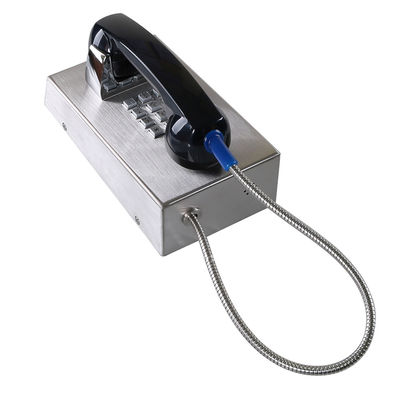 Telefone de aço inoxidável SIP2.0 à prova de intempéries da cadeia da emergência para o banco
