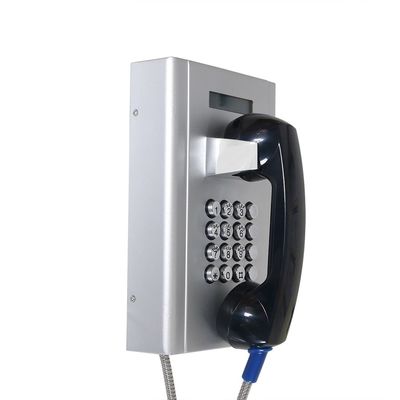 Exposição da G/M LCD do SORVO do telefone da prova do vândalo da prisão do ponto de entrada VoIP de DC12V