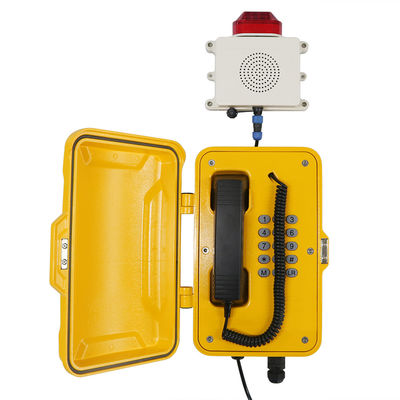 Bom preço. Telefone VoIP à prova de intempéries IP67 com lâmpada intermitente on-line