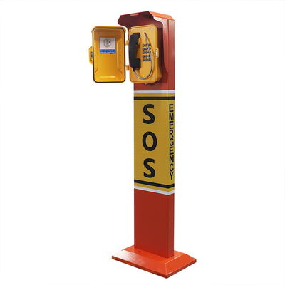 Bom preço. Impacto da coluna do telefone de emergência de VoIP da borda da estrada - prova resistente SOS do vândalo on-line