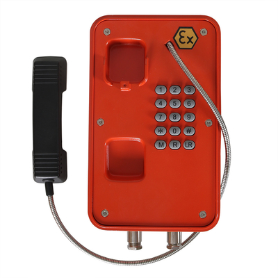 Bom preço. Telefone à prova de explosão ISDN SIP Analógico com teclado completo para áreas perigosas on-line