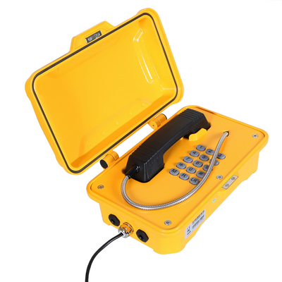 Telefone à prova de intempéries industrial resistente da umidade IP67 com lâmpada e chifre de piscamento