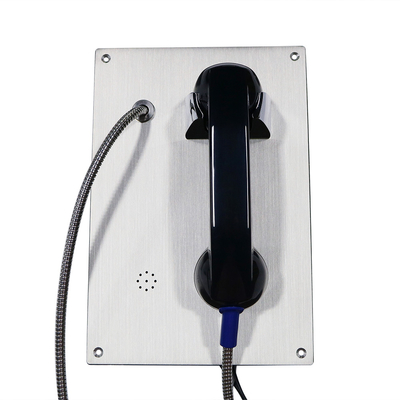 Bom preço. Telefone resistente montado nivelado do vândalo/telefone de aço inoxidável da linha de apoio ao cliente para o quarto desinfetado on-line